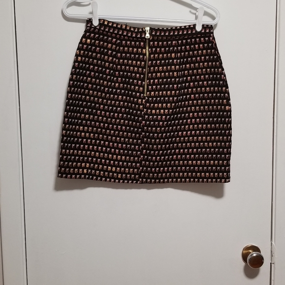 NWT River Island 🇬🇧 metallic patterned miniskirt - Picture 9 of 10